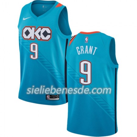 Herren NBA Oklahoma City Thunder Trikot Jerami Grant 9 2018-19 Nike City Edition Blau Swingman